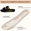 image:imageEverFoams Womens Fuzzy Opentoe Slippers Memory Foam Indoor House Shoes  machinewashablegiftsmemory foamantislip solelightweightindoor and outdoorcozyMatt Black