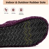 image:imageEverFoams Womens Fuzzy Opentoe Slippers Memory Foam Indoor House Shoes  machinewashablegiftsmemory foamantislip solelightweightindoor and outdoorcozyPlum Violet