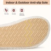 image:imageEverFoams Womens Fuzzy Opentoe Slippers Memory Foam Indoor House Shoes  machinewashablegiftsmemory foamantislip solelightweightindoor and outdoorcozyVanilla Ice