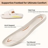 image:imageEverFoams Womens Fuzzy Opentoe Slippers Memory Foam Indoor House Shoes  machinewashablegiftsmemory foamantislip solelightweightindoor and outdoorcozyVanilla Ice