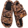 image:imageEverFoams Womens Fuzzy Opentoe Slippers Memory Foam Indoor House Shoes  machinewashablegiftsmemory foamantislip solelightweightindoor and outdoorcozyDiva Spots