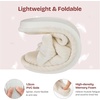 image:imageEverFoams Womens OpenToe Bow Slippers Memory Foam NonSlip Indoor  Machine WashableBow DecorationSlip ResistantQuiet WalkingFloor FriendlyMemory Foam InsolePearl White