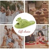 image:imageEverFoams Womens OpenToe Bow Slippers Memory Foam NonSlip Indoor  Machine WashableBow DecorationSlip ResistantQuiet WalkingFloor FriendlyMemory Foam InsoleGreen Olive