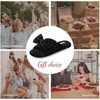 image:imageEverFoams Womens OpenToe Bow Slippers Memory Foam NonSlip Indoor  Machine WashableBow DecorationSlip ResistantQuiet WalkingFloor FriendlyMemory Foam InsoleVelvet Black