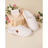 image:imageEverFoams Womens Slip on Slippers for Indoor Outdoor  Softfuzzyclogbreathableantislipbirthday giftsmachinewashableAlmond Ivory