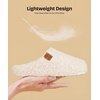 image:imageEverFoams Womens Slip on Slippers for Indoor Outdoor  Softfuzzyclogbreathableantislipbirthday giftsmachinewashableAlmond Ivory
