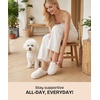 image:imageEverFoams Womens Slip on Slippers for Indoor Outdoor  Softfuzzyclogbreathableantislipbirthday giftsmachinewashableAlmond Ivory