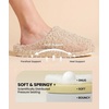 image:imageEverFoams Womens Slip on Slippers for Indoor Outdoor  Softfuzzyclogbreathableantislipbirthday giftsmachinewashableButter Beige