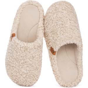 image:imageEverFoams Womens Slip on Slippers for Indoor Outdoor  Softfuzzyclogbreathableantislipbirthday giftsmachinewashableButter Beige