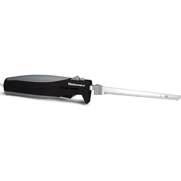 imageElite Cuisine EK570B Electric Knife with 2 Serrated Blades and Easy Eject Black Stainless Steel