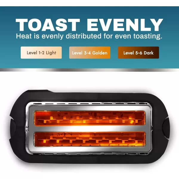imageElite Gourmet 4 Slice Toaster with Countdown Timer Defrost and Cancel Functions  Extra Wide Slots for Bagels and Waffles Builtin Warming Rack Stainless SteelStainless Steel