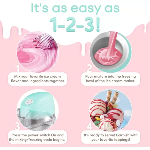 imageElite Gourmet Americana Collection Elite EIM520M 1 Quart Automatic Easy Homemade Electric Ice Cream Maker Frozen Yogurt Sorbet Gelato Treat with Recipes MintSpearmint