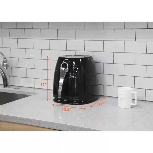 imageElite Gourmet EAF2500D Dual Basket 35Qt Electric Digital Hot Air Fryer 1400Watts OilLess Healthy Cooker TempTimer Settings Includes 26 Full Color Recipes Black32 Quart