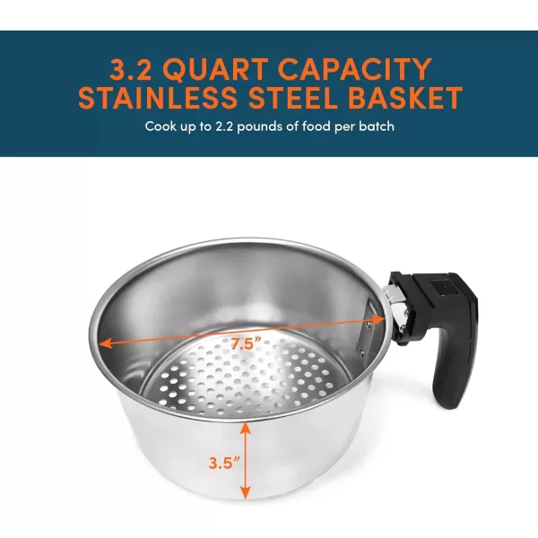 imageElite Gourmet EAF2500D Dual Basket 35Qt Electric Digital Hot Air Fryer 1400Watts OilLess Healthy Cooker TempTimer Settings Includes 26 Full Color Recipes Black32 Quart