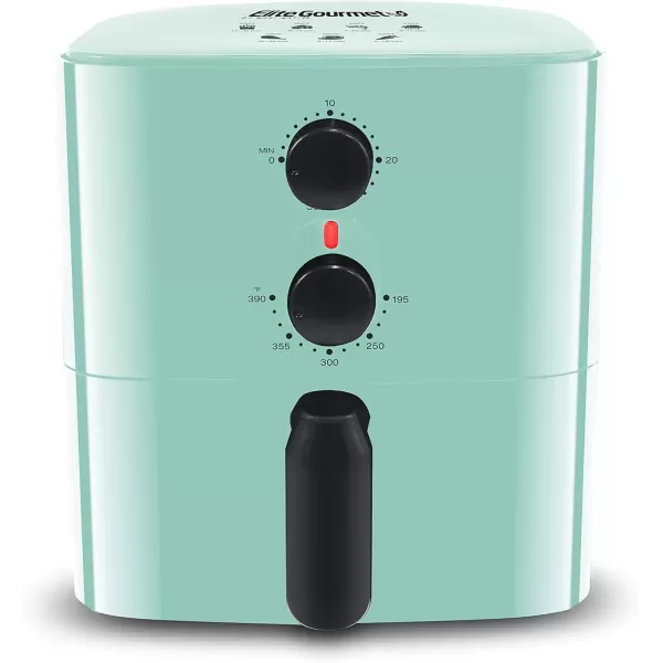 imageElite Gourmet EAF3218R Personal 11 Quart Compact Space Saving Electric Hot Air Fryer OilLess Healthy Cooker Timer ampamp Temperature Controls RedMint