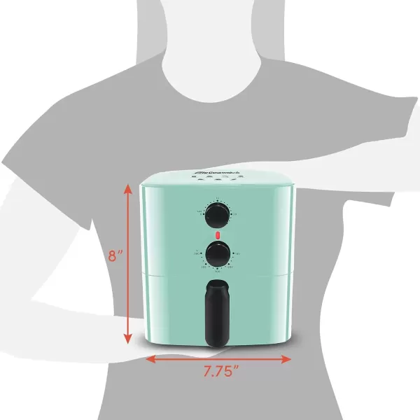 imageElite Gourmet EAF3218R Personal 11 Quart Compact Space Saving Electric Hot Air Fryer OilLess Healthy Cooker Timer ampamp Temperature Controls RedMint