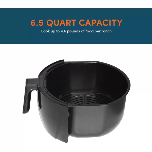 imageElite Gourmet EAF658 Electric 65Qt Air Fryer XXL Capacity 475Lbs of Food 1700WOilLess Healthy Cooker Timer ampamp Temperature Controls 26 Recipe Cookbook65 Qt