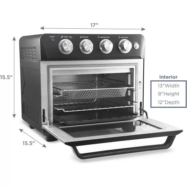 imageElite Gourmet EAF658 Electric 65Qt Air Fryer XXL Capacity 475Lbs of Food 1700WOilLess Healthy Cooker Timer ampamp Temperature Controls 26 Recipe Cookbook265 Qt