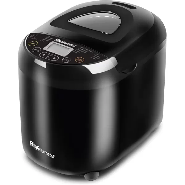 imageElite Gourmet EBM8103M Programmable Bread Maker Machine 3 Loaf Sizes 19 Menu Functions Gluten Free White Wheat Rye French and more 2 Lbs MintBlack