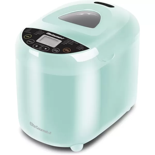 imageElite Gourmet EBM8103M Programmable Bread Maker Machine 3 Loaf Sizes 19 Menu Functions Gluten Free White Wheat Rye French and more 2 Lbs MintMint