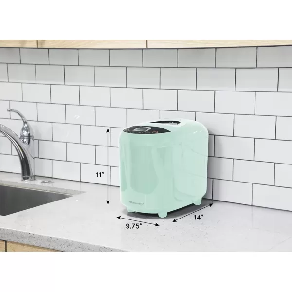 imageElite Gourmet EBM8103M Programmable Bread Maker Machine 3 Loaf Sizes 19 Menu Functions Gluten Free White Wheat Rye French and more 2 Lbs MintMint