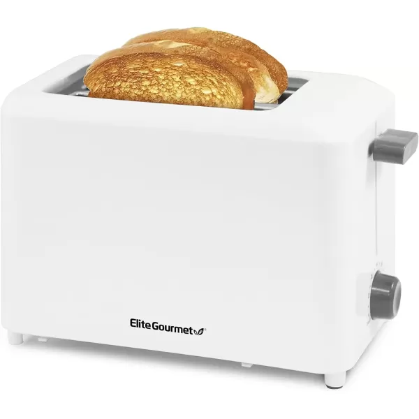 imageElite Gourmet ECT1027 Cool Touch Toaster 7 Toast Settings Cancel Functions Slide Out Crumb Tray Extra Wide 15quot Slots for Bagels Waffles Specialty Breads Puff Pastry Snacks White