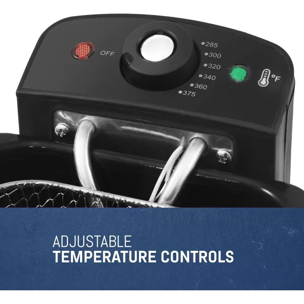 imageElite Gourmet EDF3500 Electric Immersion Deep Fryer Removable Basket Timer Control Adjustable Temperature Lid with Viewing Window and Odor Free FilterStainless Steel35 Quart  14 Cup16 Quart  65 Cup