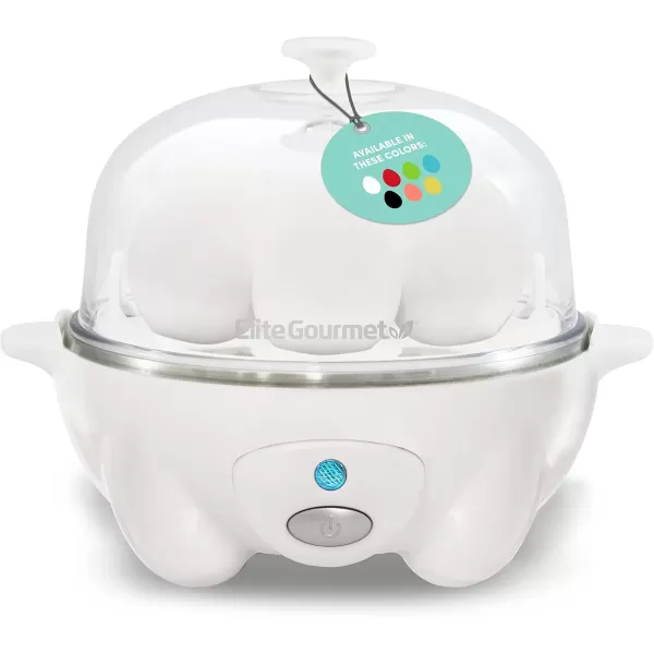 imageElite Gourmet EGC1405M 2Tiered Rapid Egg Cooker 5Egg Poacher Omelets Soft Medium HardBoiled Eggs with Auto ShutOff and Buzzer BPA Free 14 eggs MintWhite