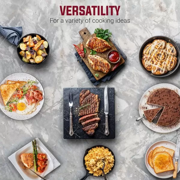 imageElite Gourmet EGL6101 Personal Stir Fry Griddle Pan Rapid Heat Up 650 Watts Nonstick Electric Skillet with Tempered Glass Lid RedBlack