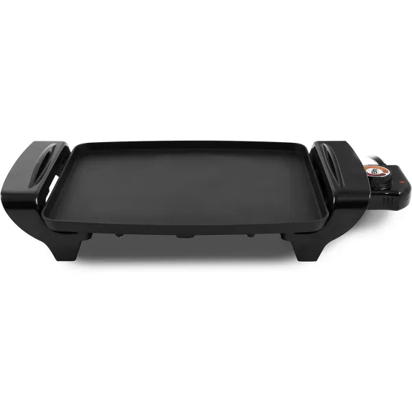 imageElite Gourmet EGR2722A Electric 105quot x 85quot Griddle Cooltouch Handles NonStick Surface RemovableAdjustable Thermostat Skid FreeRubber Feet Black105 x 85