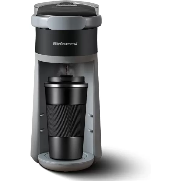 imageElite Gourmet EHC9420 Automatic 5Cup Brew ampamp Drip Coffee Maker with Pause N Serve Reusable Filter OnOff Switch Water Level IndicatorBlack