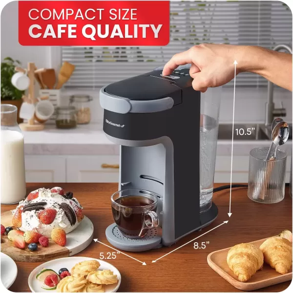 imageElite Gourmet EHC9420 Automatic 5Cup Brew ampamp Drip Coffee Maker with Pause N Serve Reusable Filter OnOff Switch Water Level IndicatorBlack