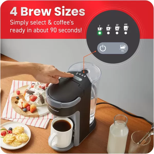 imageElite Gourmet EHC9420 Automatic 5Cup Brew ampamp Drip Coffee Maker with Pause N Serve Reusable Filter OnOff Switch Water Level IndicatorBlack