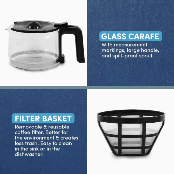 imageElite Gourmet EHC9420 Automatic 5Cup Brew ampamp Drip Coffee Maker with Pause N Serve Reusable Filter OnOff Switch Water Level IndicatorStainless Steel