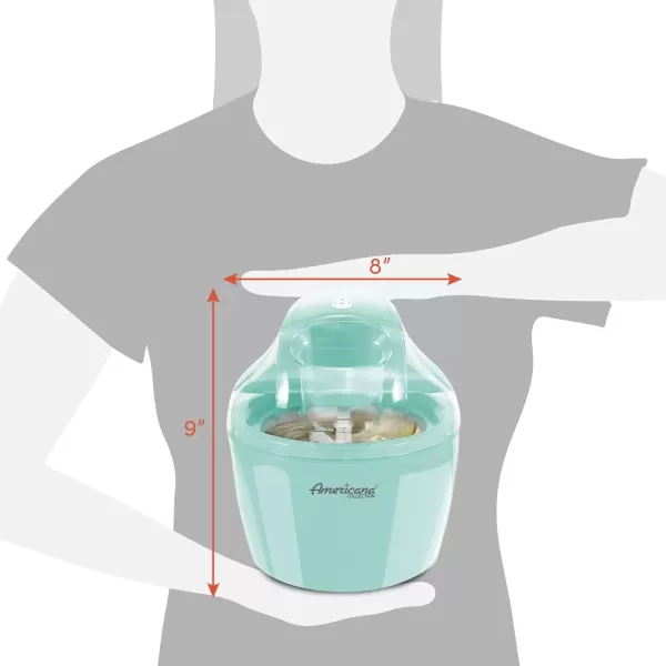 imageElite Gourmet EIM308L 4 Qt Electric Motorized Maker Ice ampamp Rock Salt 4Qt Freezing Canister Creamy Ice Cream Gelato Frozen Yogurt or Sorbet Recipe Booklet 4 Quart MintMint