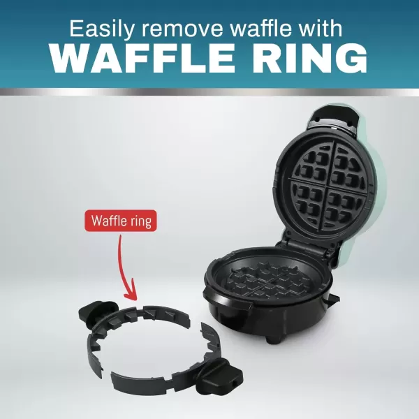 imageElite Gourmet EOM205 NonStick Omelet Frittata Snack Pocket Maker Dessert Maker 2 Individual 65quot Omelets Stainless Steel and BlackMint