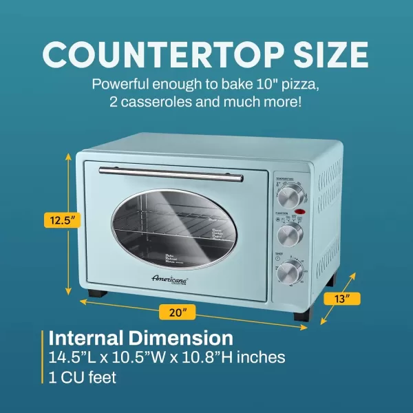 imageElite Gourmet ETO4510M French Door 475Qt 18Slice Convection Oven 4Control Knobs Bake Broil Toast Rotisserie Keep Warm Includes 2 x 14quot Pizza Racks Stainless Steel8 Slice  30L