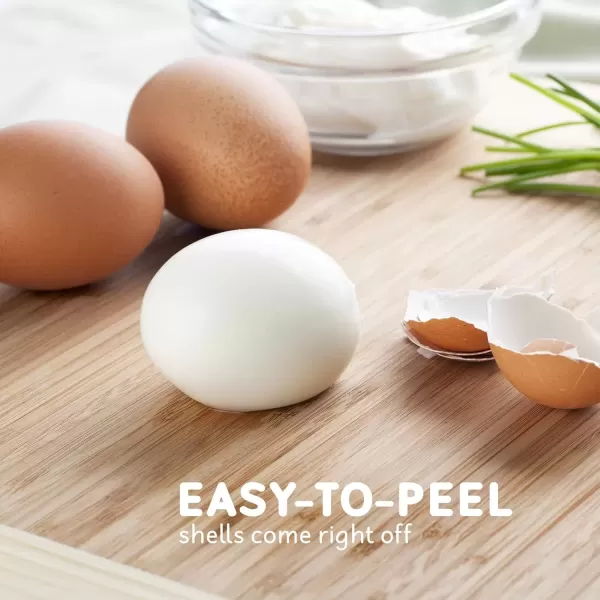 imageElite Gourmet Easy Electric 7 Egg Capacity Cooker Poacher Omelet Maker Scrambled Soft Medium Hard Boiled with Auto ShutOff and Buzzer BPA FreeClassic Blue