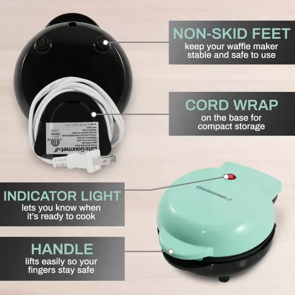 imageElite Gourmet Electric 3in1 Nonstick 1Inch Thick Belgian Waffle ampamp GrillSandwich Maker Removable Plates Easy to Clean Paninis Snacks Burgers and more RedMint
