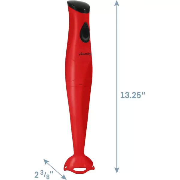 imageElite Gourmet Electric Immersion Hand Blender Mixer Chopper 1Touch Control Multi Purpose Hand Blender Stick Mixer Chopper 150 Watts OneTouch Control For Soups Sauces Baby Food RedRed