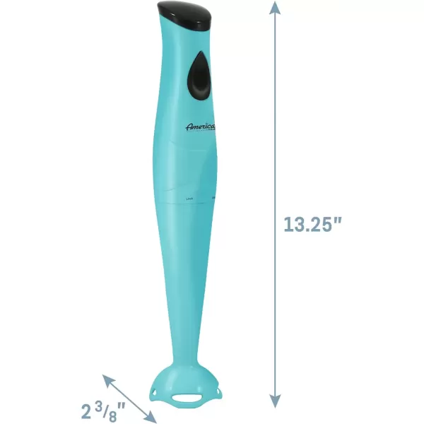 imageElite Gourmet Electric Immersion Hand Blender Mixer Chopper 1Touch Control Multi Purpose Hand Blender Stick Mixer Chopper 150 Watts OneTouch Control For Soups Sauces Baby Food RedAqua