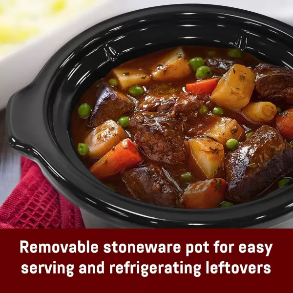 imageElite Gourmet MST250XS Electric Slow Cooker Ceramic Pot with Adjustable Temp Entrees Sauces Soups Roasts Stews ampamp Dips Dishwasher Safe 15 Quart Stainless SteelStainless Steel