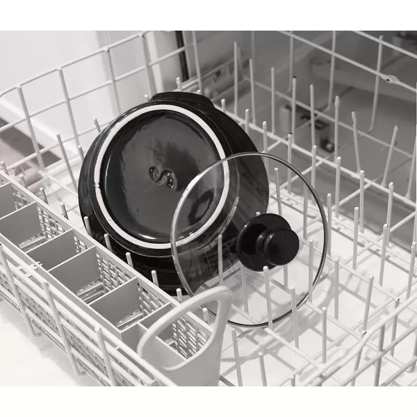 imageElite Gourmet MST250XS Electric Slow Cooker Ceramic Pot with Adjustable Temp Entrees Sauces Soups Roasts Stews ampamp Dips Dishwasher Safe 15 Quart Stainless SteelBlack