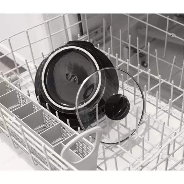imageElite Gourmet MST350B Electric Slow Cooker Adjustable Temp Entrees Sauces Stews ampamp Dips Dishwasher Safe Glass Lid ampamp Crock 3 Quart Black3 Quarts
