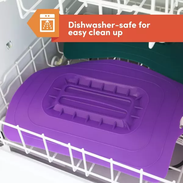 imageElite Gourmet MaxiMatic ECL3016 Rectangular Silicone Suction Lids and Food Covers Fits various sizes of casseroles baking pans dishes or containers Set of 3 MulticolorRectangular Lids
