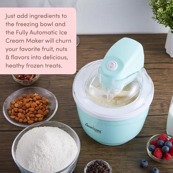 imageElite Gourmet Old Fashioned 4 Quart Vintage Wood Bucket Electric Ice Cream Maker Machine Appalachian Bonus Classic DieCast Hand Crank for Churning Uses Ice and Rock Salt Churns Ice Cream in MinuteSpearmint