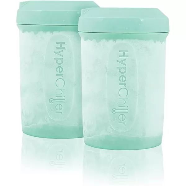 imageHyperChiller EBC1023M 2Pack Patented Coffee Beverage Cooler Ready in One Minute Reusable for Iced Tea Wine Spirits Alcohol Juice 125 OZ Mint 125OZ