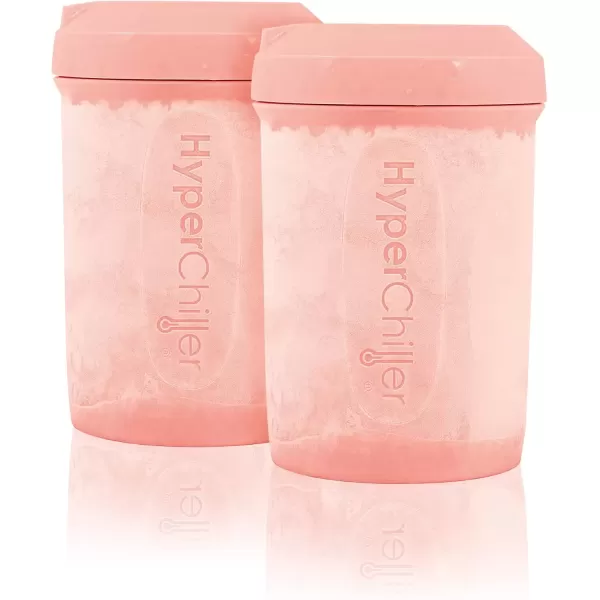 imageHyperChiller EBC1023RG 2Pack Patented Coffee Beverage Cooler Ready in One Minute Reusable for Iced Tea Wine Spirits Alcohol Juice 125 OZ Rose Gold
