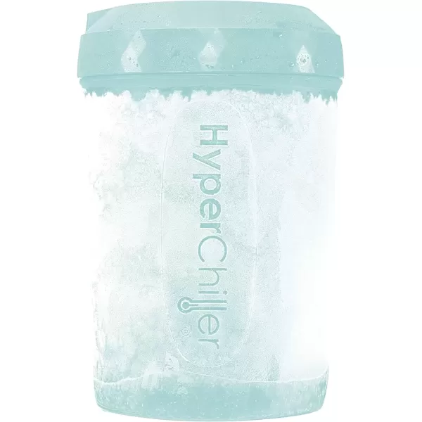 imageHyperChiller HC3 Patented Iced CoffeeBeverage Cooler NEW IMPROVEDSTRONGER AND MORE DURABLE Ready in One Minute Reusable for Iced Tea Wine Spirits Alcohol Juice 125 Oz BlackAqua Sky