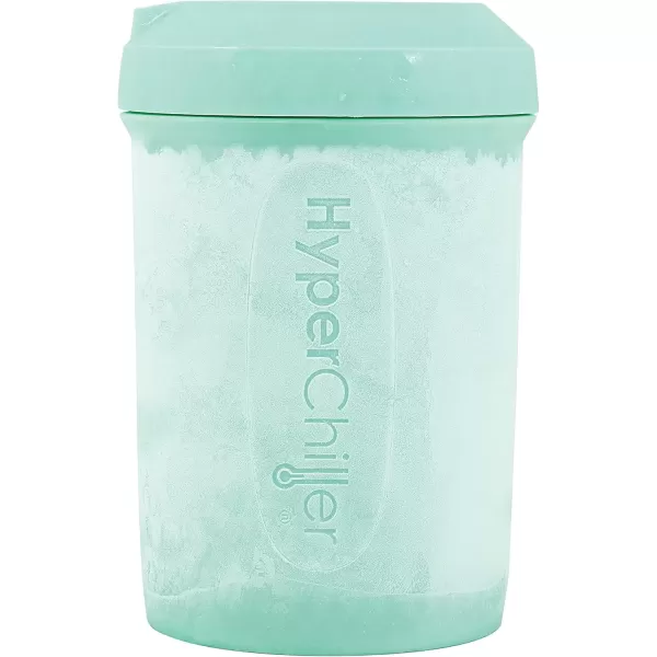 imageHyperChiller The Original but NEW StainlessSteel HC2SS Patented Iced CoffeeBeverage Cooler Ready in One Minute Reusable for Iced Tea Wine Spirits Alcohol Juice 125 oz Stainless SteelMint